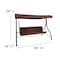 Flash Furniture 3-Seater Convertible Canopy Patio Swing / Bed TLH-007-BN-GG - alternate 7